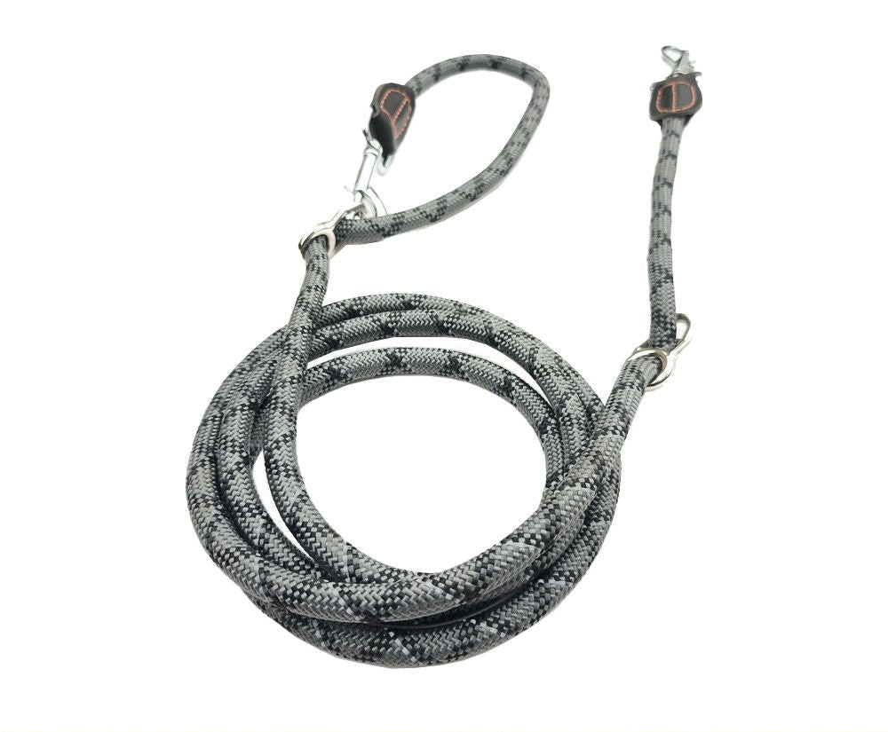 Adjustable length running dog leash